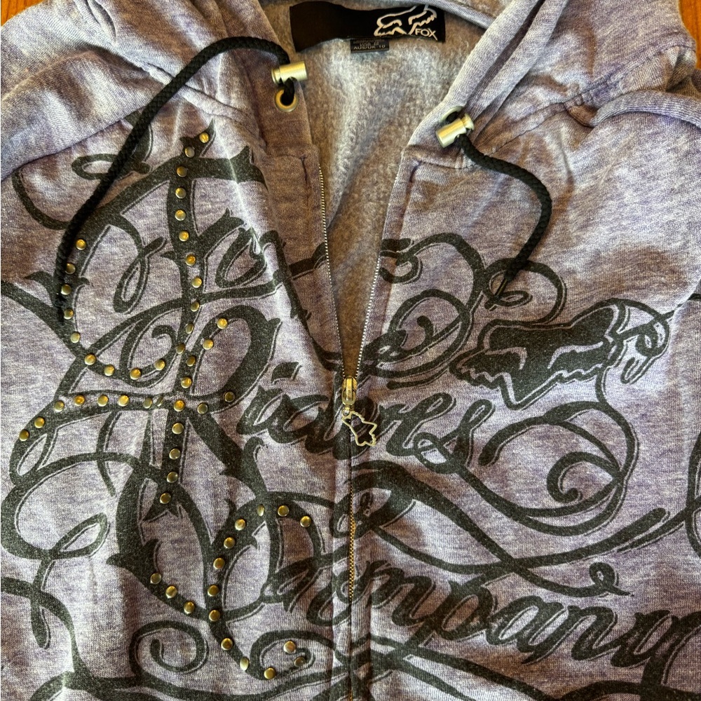 Fox Women's Faded Purple Graphic Zip up